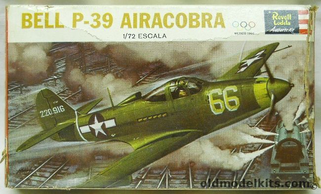 Revell 1/72 Bell P-39 Airacobra 1968 Olympics Mexico City Issue, H640 plastic model kit